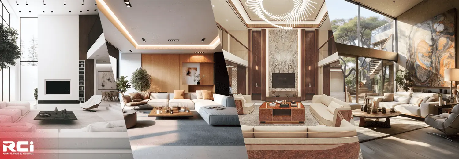 Premier villa interior design services showcasing modern and luxurious villa interiors by RCi Red Chillies Interiors LLC in Dubai.